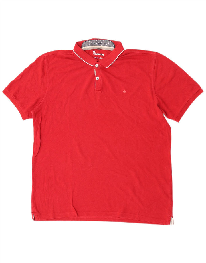 Elvstrom Polo Homme XL Rouge Coton