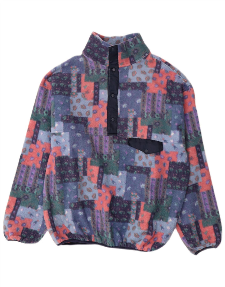 Rifle Pull polaire à col boutonné pour homme XL Multicolore Patchwork Polyester