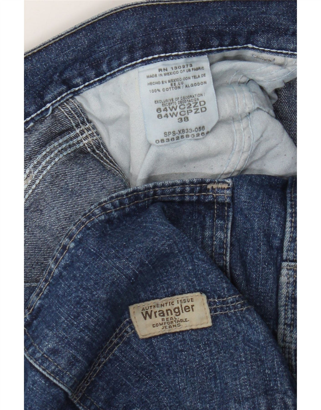 Wrangler Short cargo en jean pour homme W38 XL Bleu coton