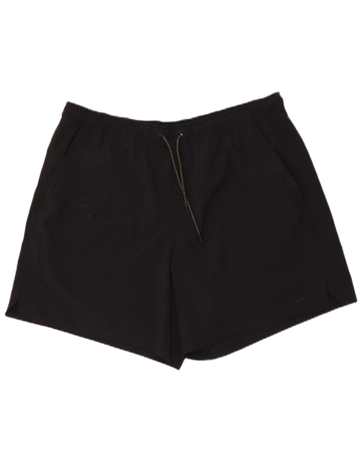 Nike Short de sport Dri Fit pour homme 2XL Noir Polyester
