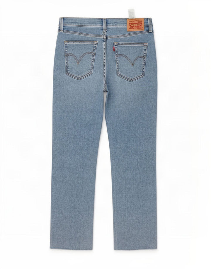 Levi's Jean Droit Effet Déchiré W30 L27 Femme Bleu Coton