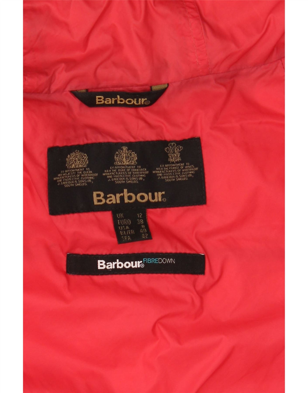 BARBOUR Veste matelassée à capuche pour femme UK 12 Bleu marine moyen