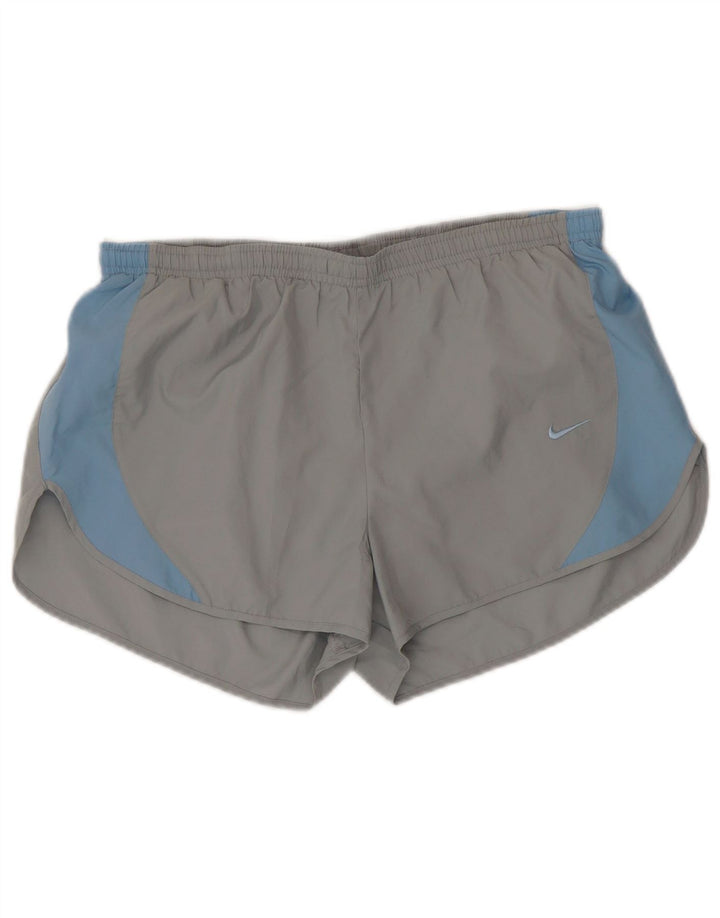 Nike Short de sport Dri Fit pour homme en polyester color block gris moyen