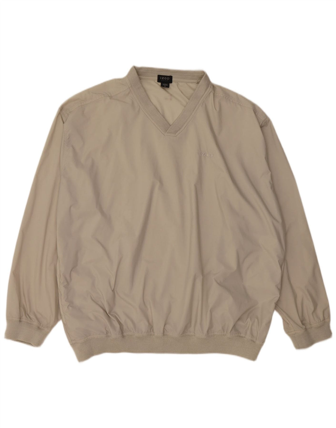 Izod Homme Coupe Ample Pull Survêtement Haut XL Gris Nylon
