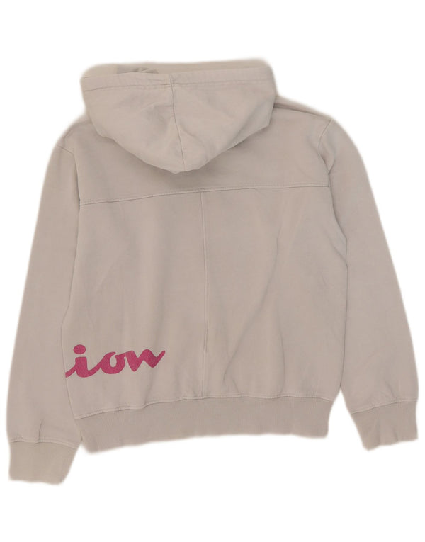 Champion Pull à capuche surdimensionné graphique pour femme UK 6 XS Coton blanc