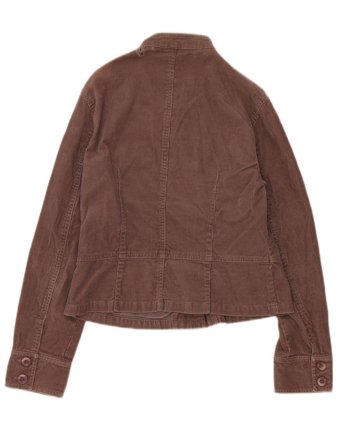 Monsoon Veste courte en velours côtelé pour femme UK 12 Coton marron moyen