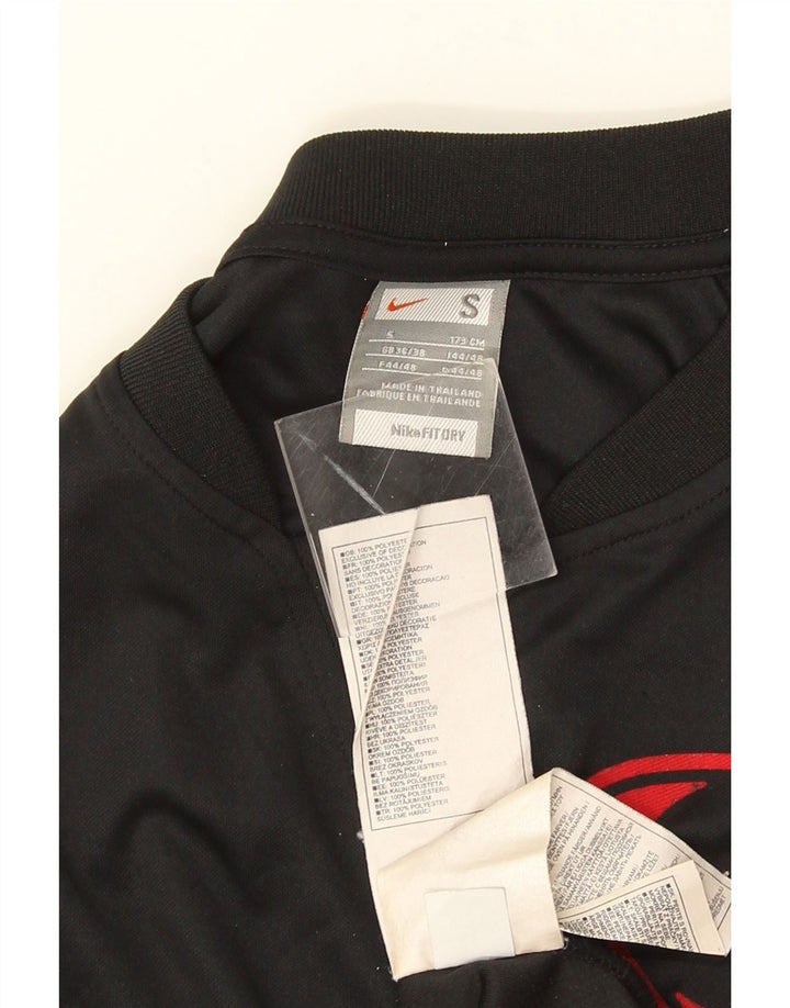 Nike Hommes Débardeur UK 36/38 Petit Noir Rayé Polyester