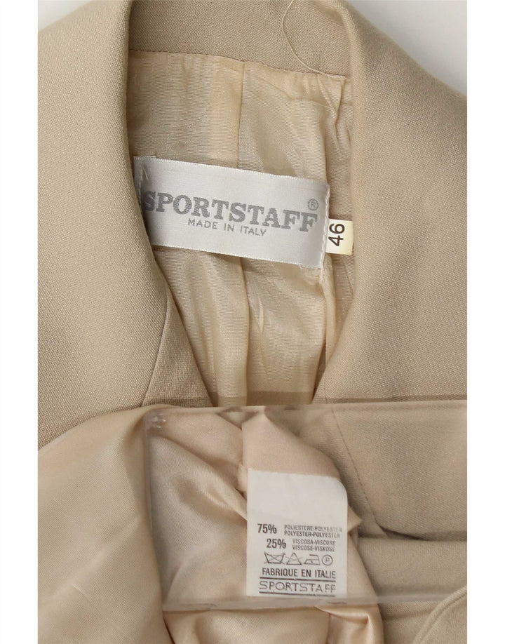 Sport Staff Veste blazer croisée pour femme IT 46 Large Beige