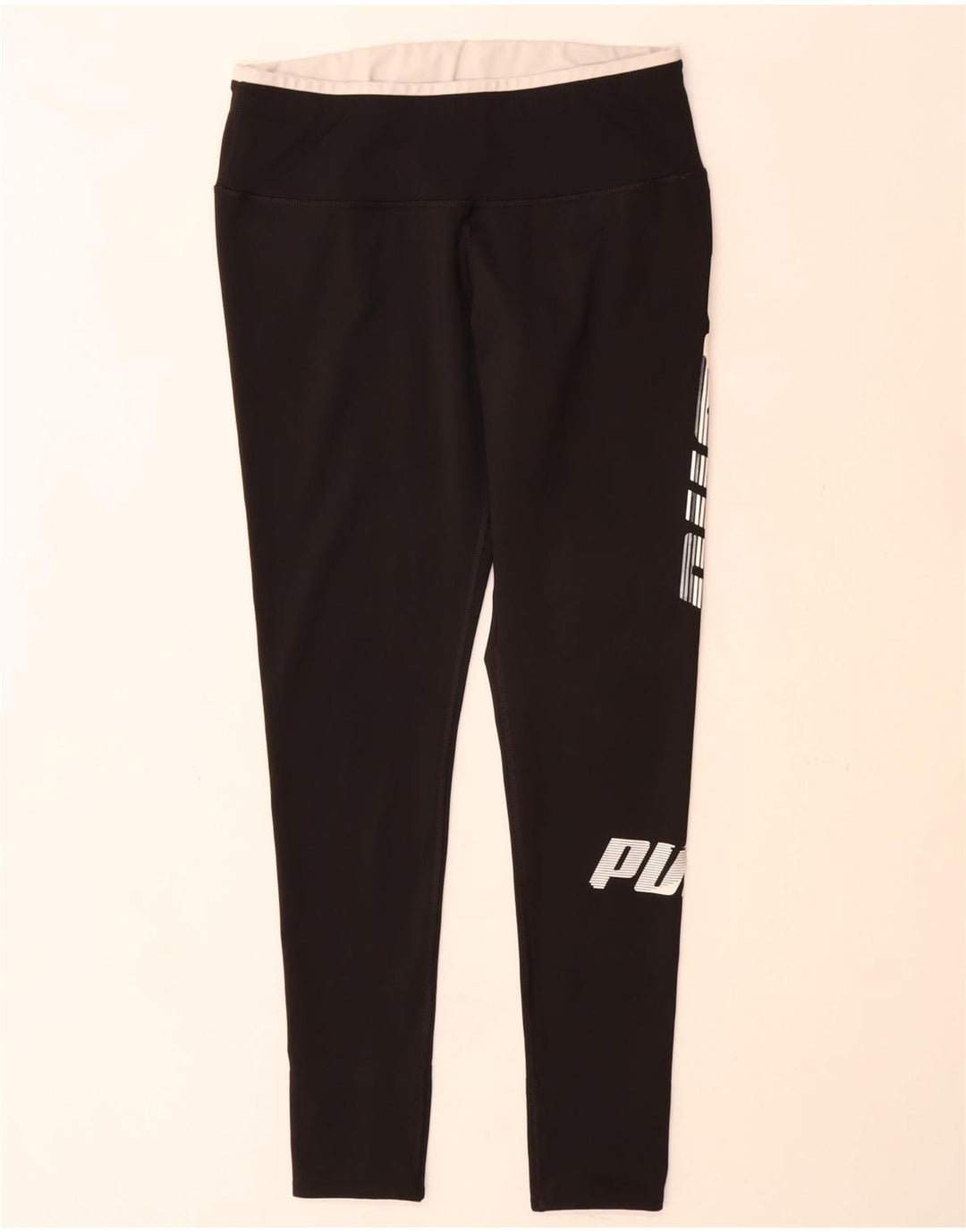 Puma Legging graphique pour femme UK 18 XL Noir Polyester