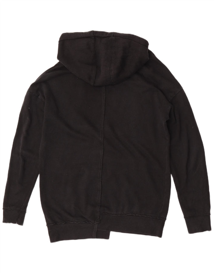 Zara Pull à capuche pour homme Grand coton noir