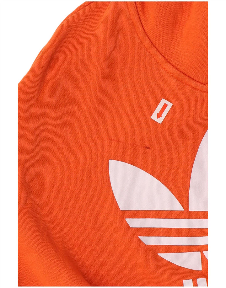 ADIDAS Pull à capuche graphique pour garçon 12-13 ans Orange Coton