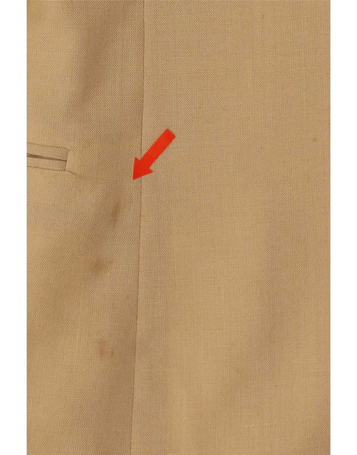 Veste Blazer Vintage Homme 2 Boutons IT 48 Polyester Beige Moyen