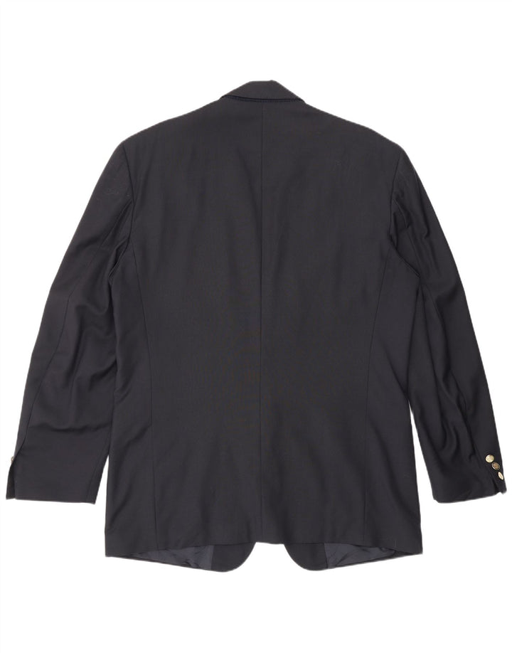 Yves Saint Laurent Veste Blazer 2 Boutons Homme IT 52 XL Bleu Marine Laine Vierge