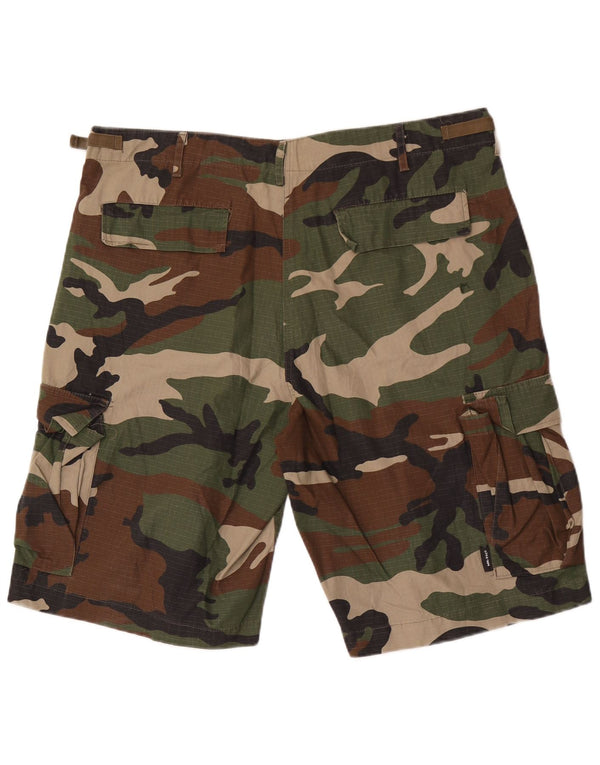 Mil-Tec Short Cargo Homme XL W40 Kaki Camouflage Coton