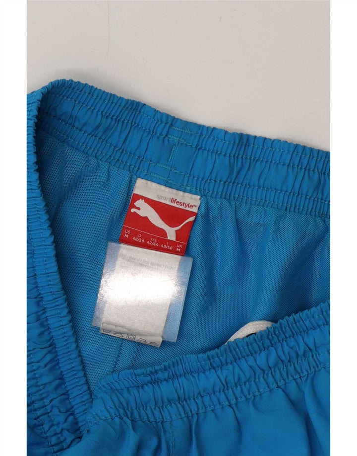 Puma Short Graphic Sport Homme Bleu Moyen Polyester