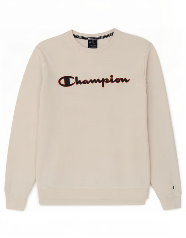 Champion Sweat-shirt graphique pour homme en coton blanc Taille L