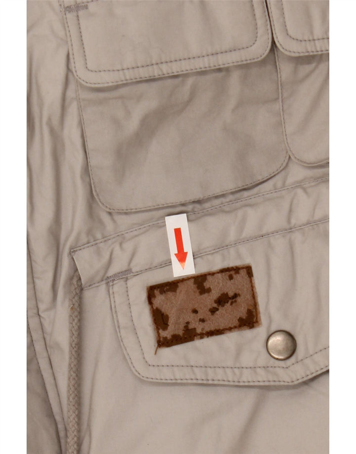 veste rembourrée réversible à capuche vintage pour homme UK 38 Coton gris moyen