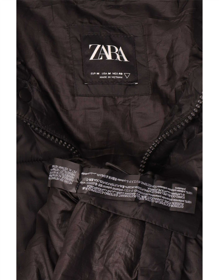 Zara Veste matelassée homme UK 38 Medium Noir Polyamide