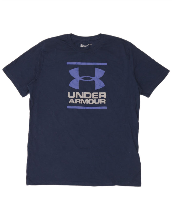 Under Armour T-Shirt Graphique Homme Grand Bleu Marine Coton