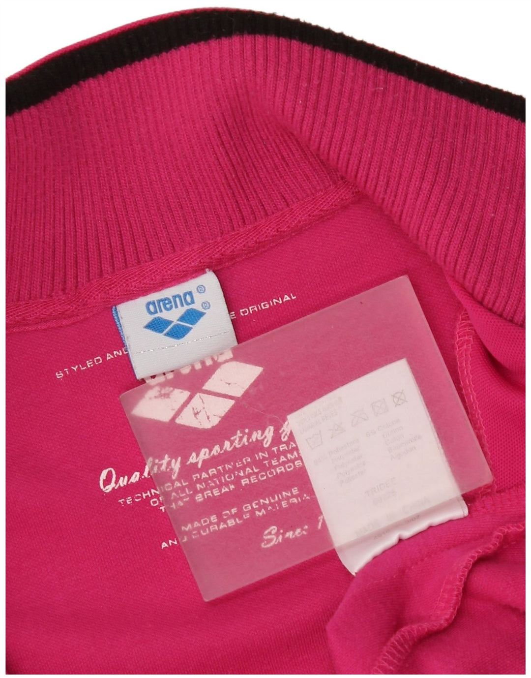 Arena Femmes Graphique Surdimensionné Survêtement Top Veste UK 6 XS Rose Polyester