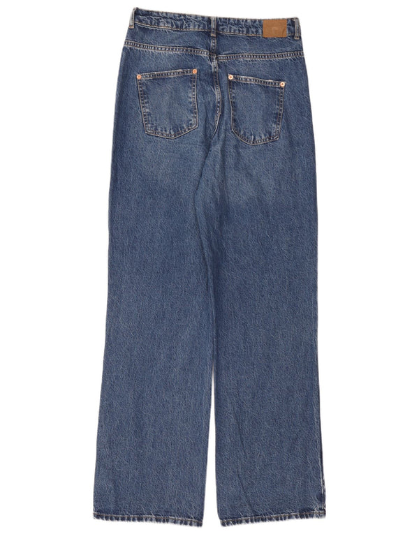 Zara Jean droit femme EU 40 Medium W30 L33 bleu coton