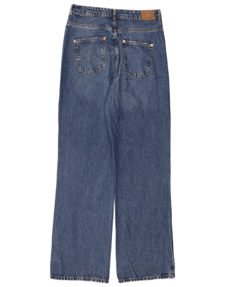 Zara Jean droit femme EU 40 Medium W30 L33 bleu coton