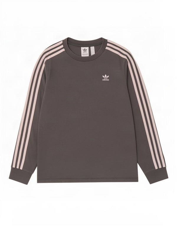 Adidas Haut à manches longues pour femme UK 8 Small Gris Coton