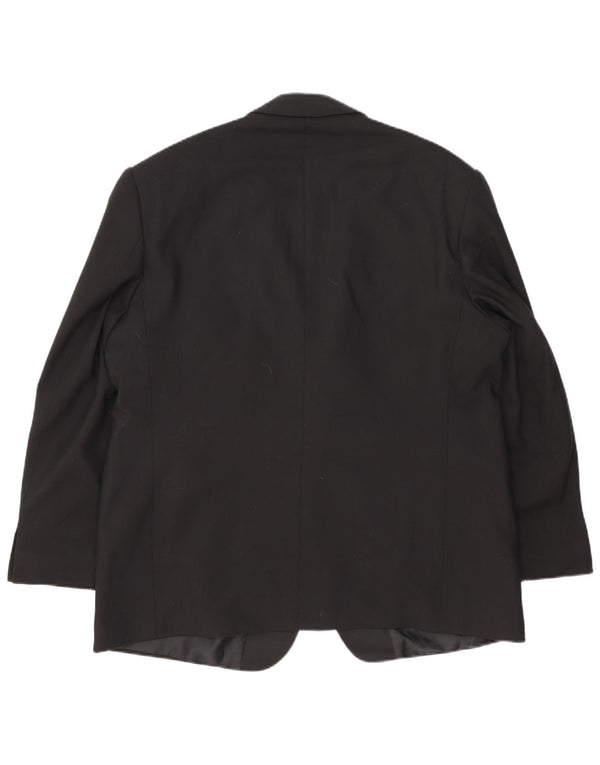 Marks & Spencer Veste blazer à 2 boutons pour homme UK 46 XL Laine noire