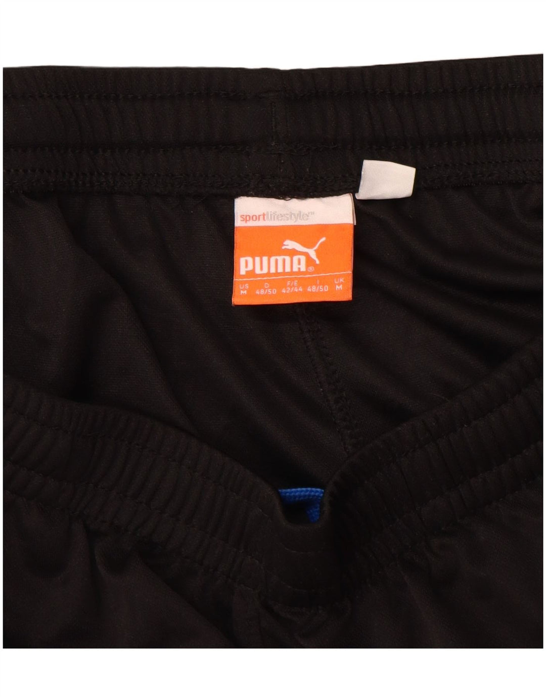PUMA Short de Sport Homme Noir Moyen Polyester Colorblock