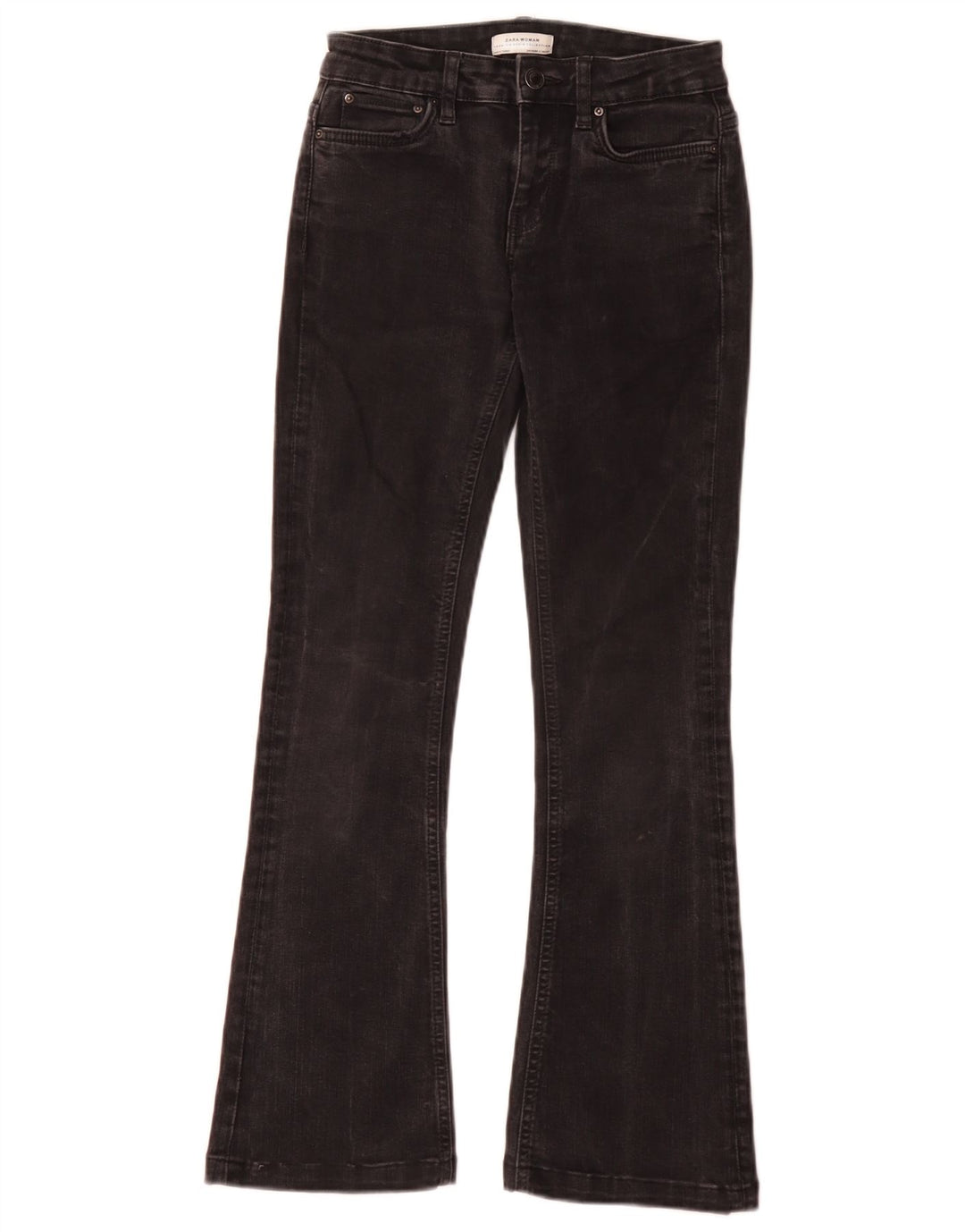 Zara Jean évasé pour femme EU 34 2XS W24 L28 Noir