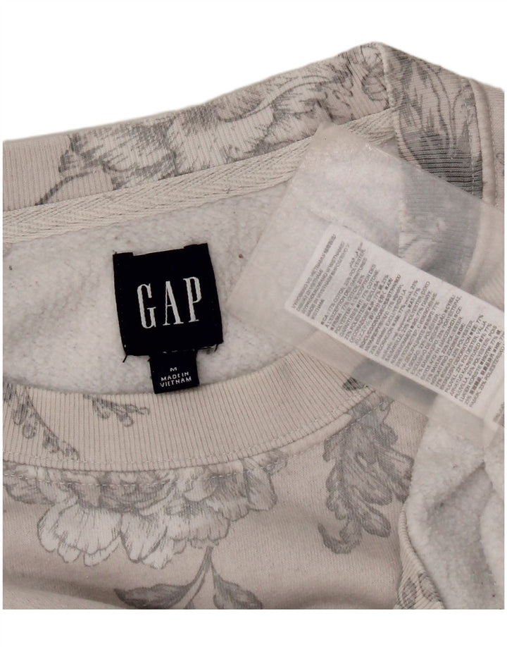 Gap Sweat-shirt pour femme en coton floral gris moyen UK 44