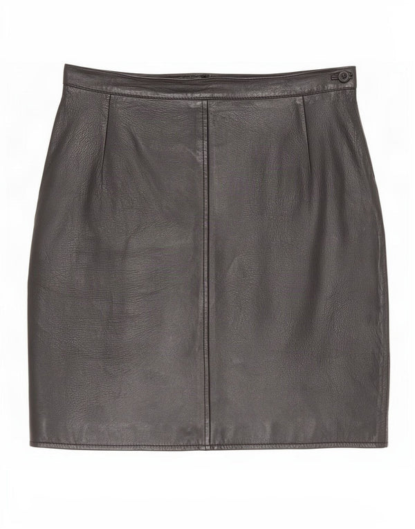 i Blues Jupe en cuir pour femme IT 42 Medium W28 Noir