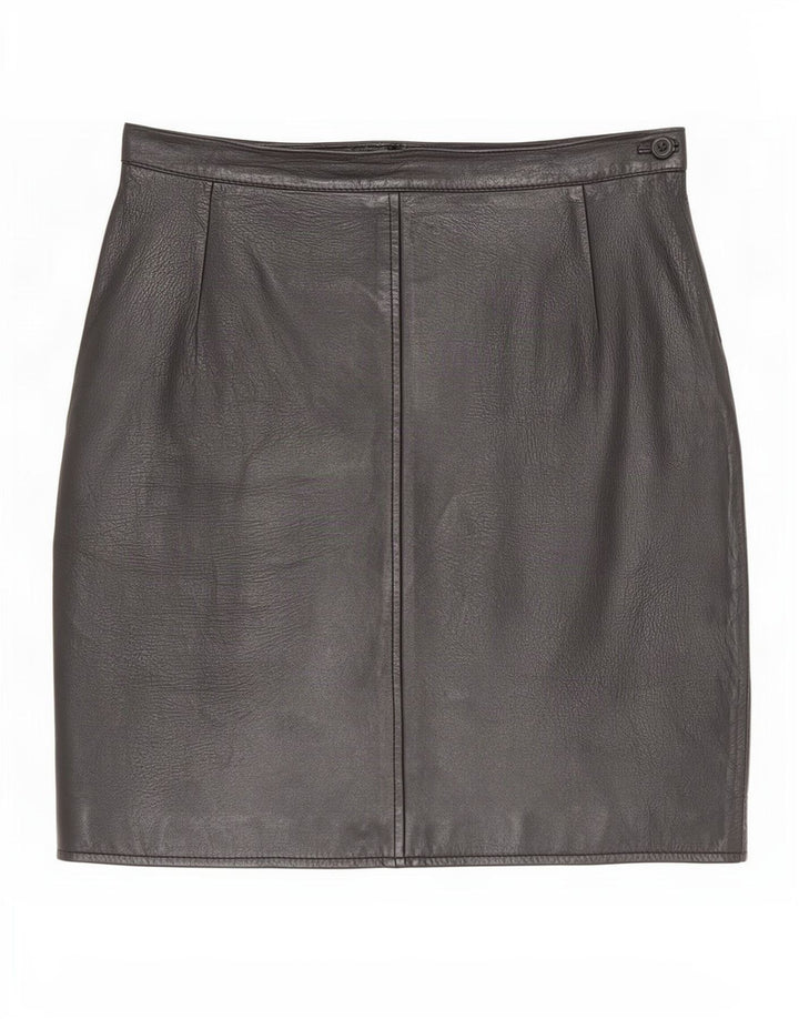 i Blues Jupe en cuir pour femme IT 42 Medium W28 Noir