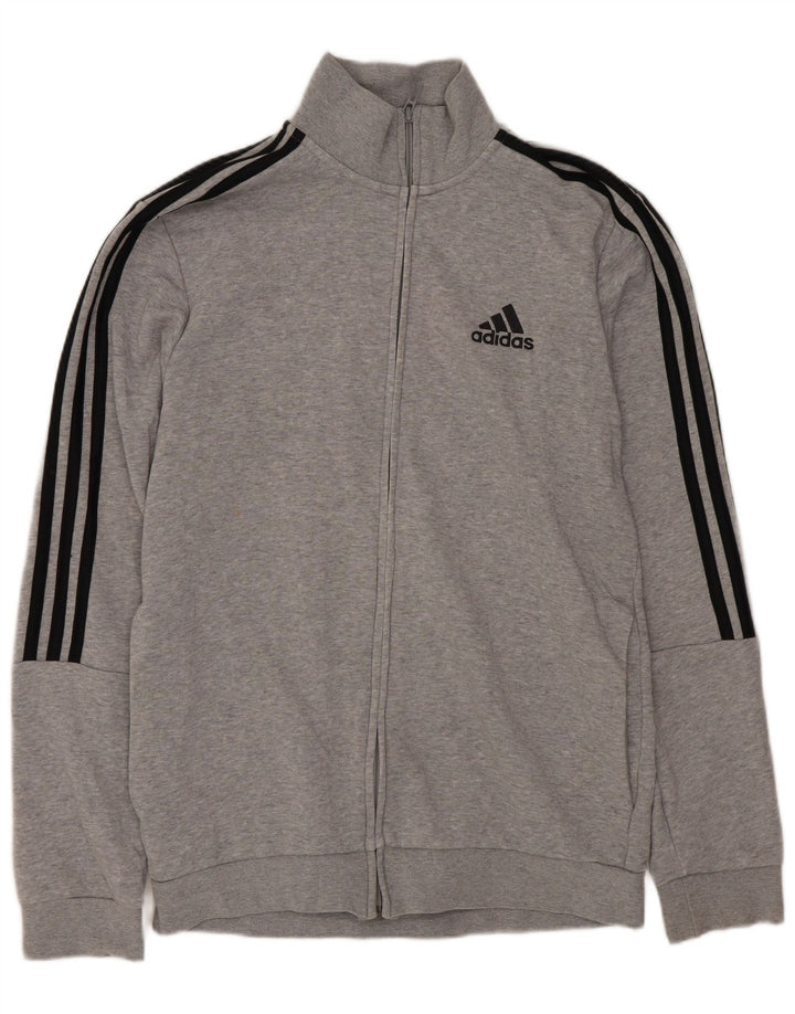 ADIDAS Veste de survêtement pour homme UK 36/38 Petit gris chiné en coton