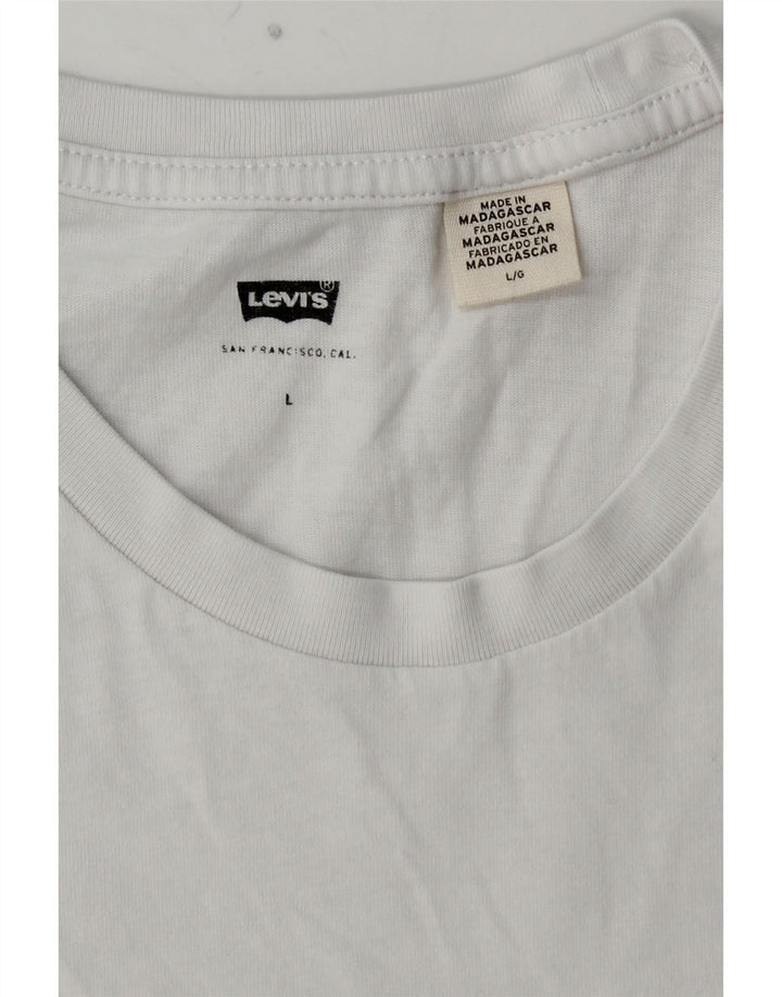 LEVI'S T-Shirt Graphique Homme Grand Blanc