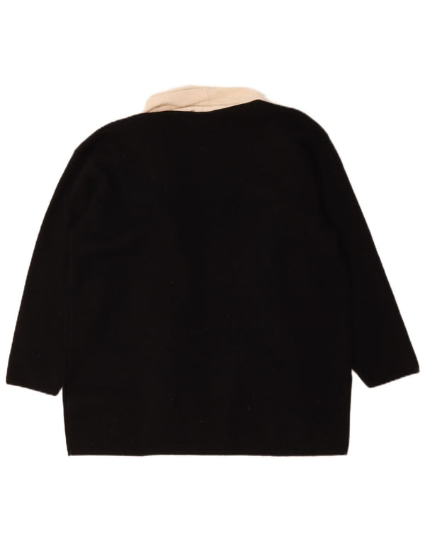 Marks & Spencer Pull cardigan surdimensionné pour femme UK 12 Noir moyen