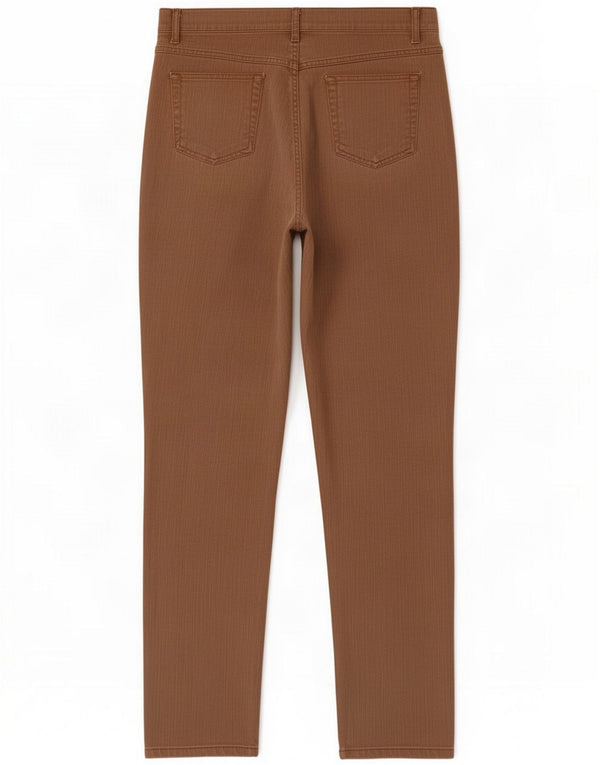 Marks & Spencer Jean droit pour femme UK 20 2XL W38 L31 Coton marron