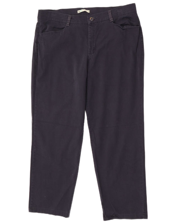 Lee Pantalon décontracté droit coupe décontractée pour femme US 18 2XL W38 L30 Bleu marine