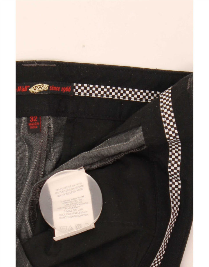Vans Short chino W32 pour homme en polyester à fines rayures noires moyennes