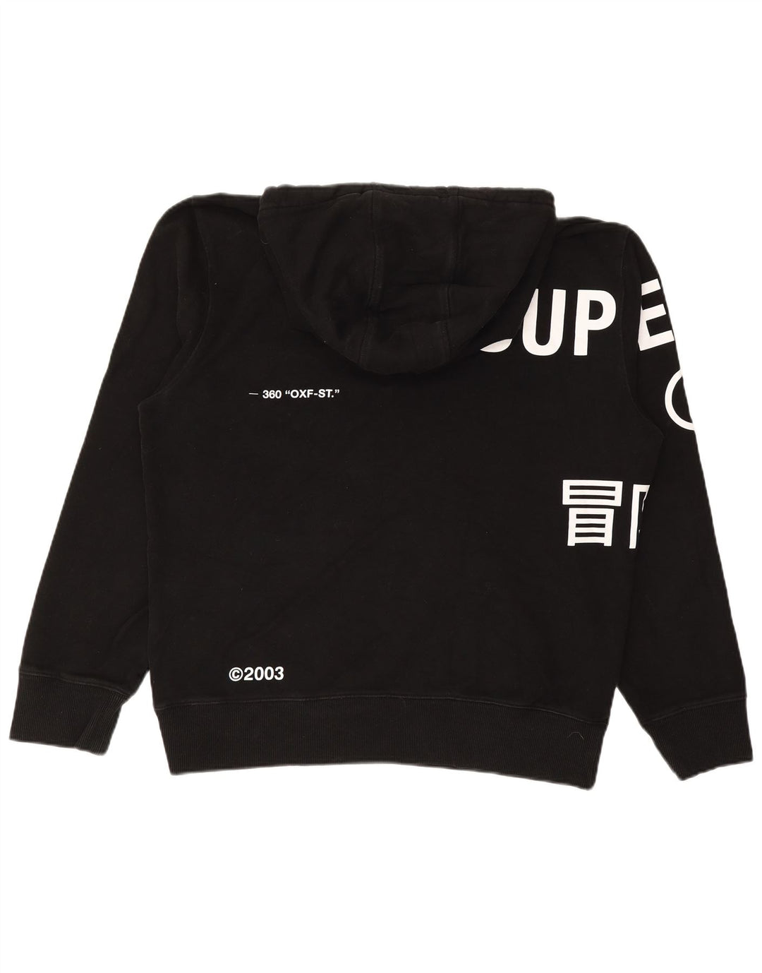 SUPERDRY Pull à capuche graphique pour homme XL Noir Coton