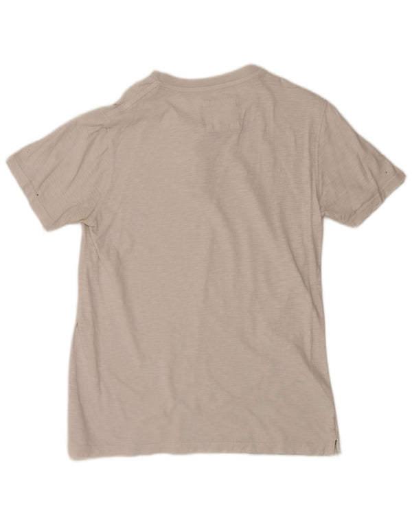 Fat Face T-Shirt Homme Haut Moyen Blanc Moucheté