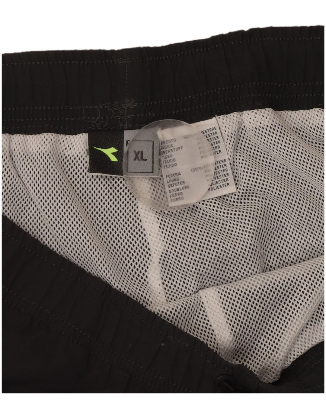 Diadora Pantalon De Survêtement XL Noir Colourblock Polyester Homme