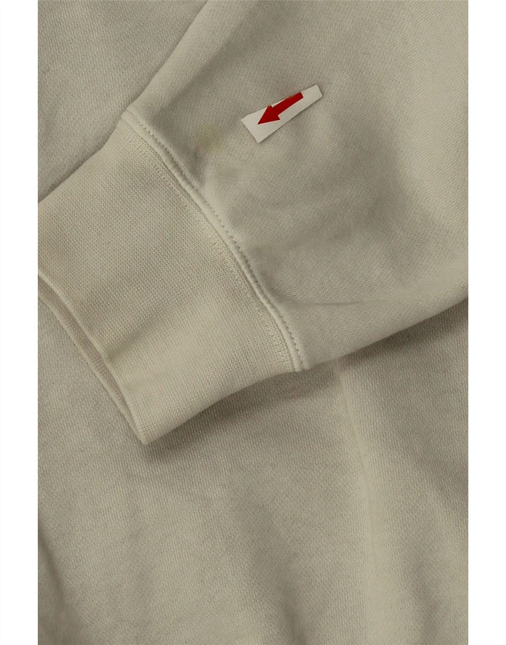 Nike Pull à capuche pour homme en coton blanc cassé