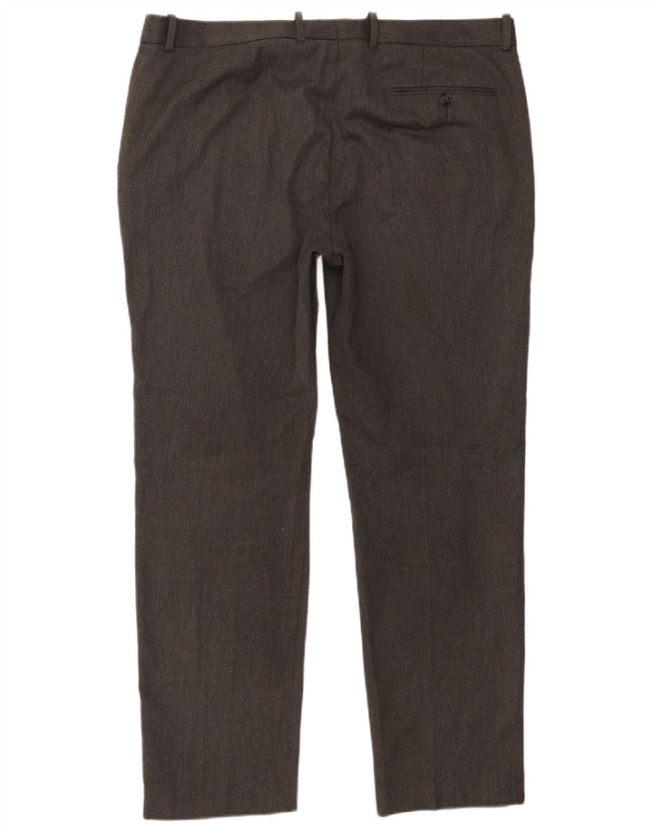 Marks & Spencer Pantalon Chino Slim Fit Homme W38 L31 Gris Polyester