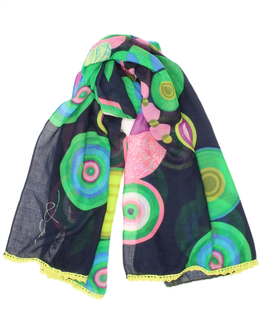 Desigual Écharpe Rectangulaire Taille Unique Multicolore Bohème |