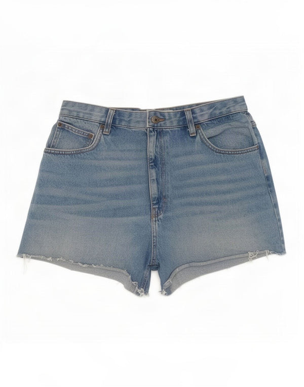 Topshop Short en jean pour femme UK 18 XL W36 Bleu Coton