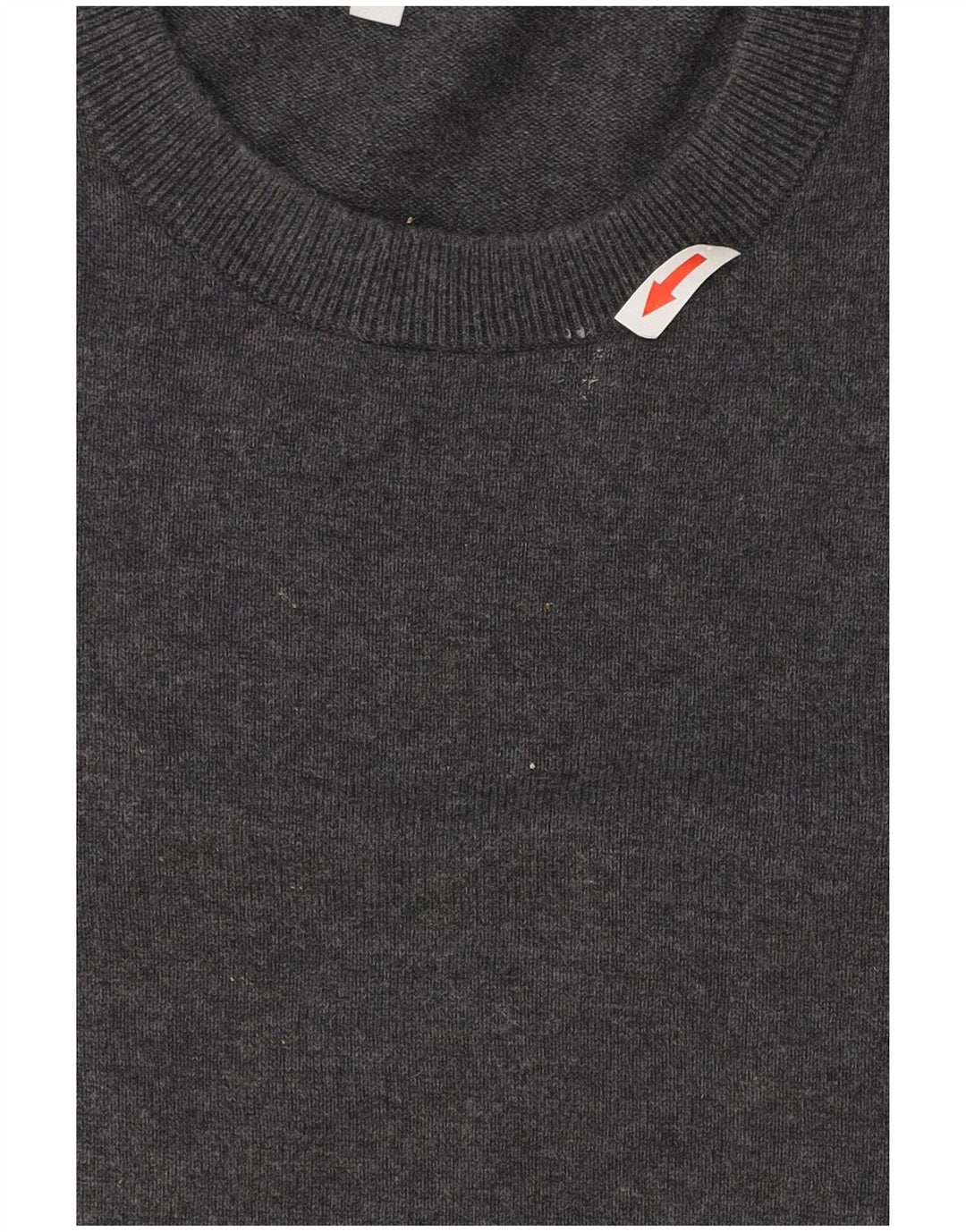 John Lewis Pull à col rond pour homme en coton gris Taille L