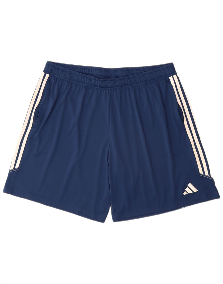 ADIDAS Short de sport Aeroready pour hommes 2XL bleu marine polyester