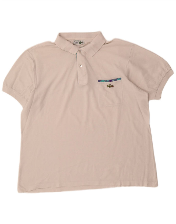 Lacoste Polo Homme Taille 6 XL Coton Blanc