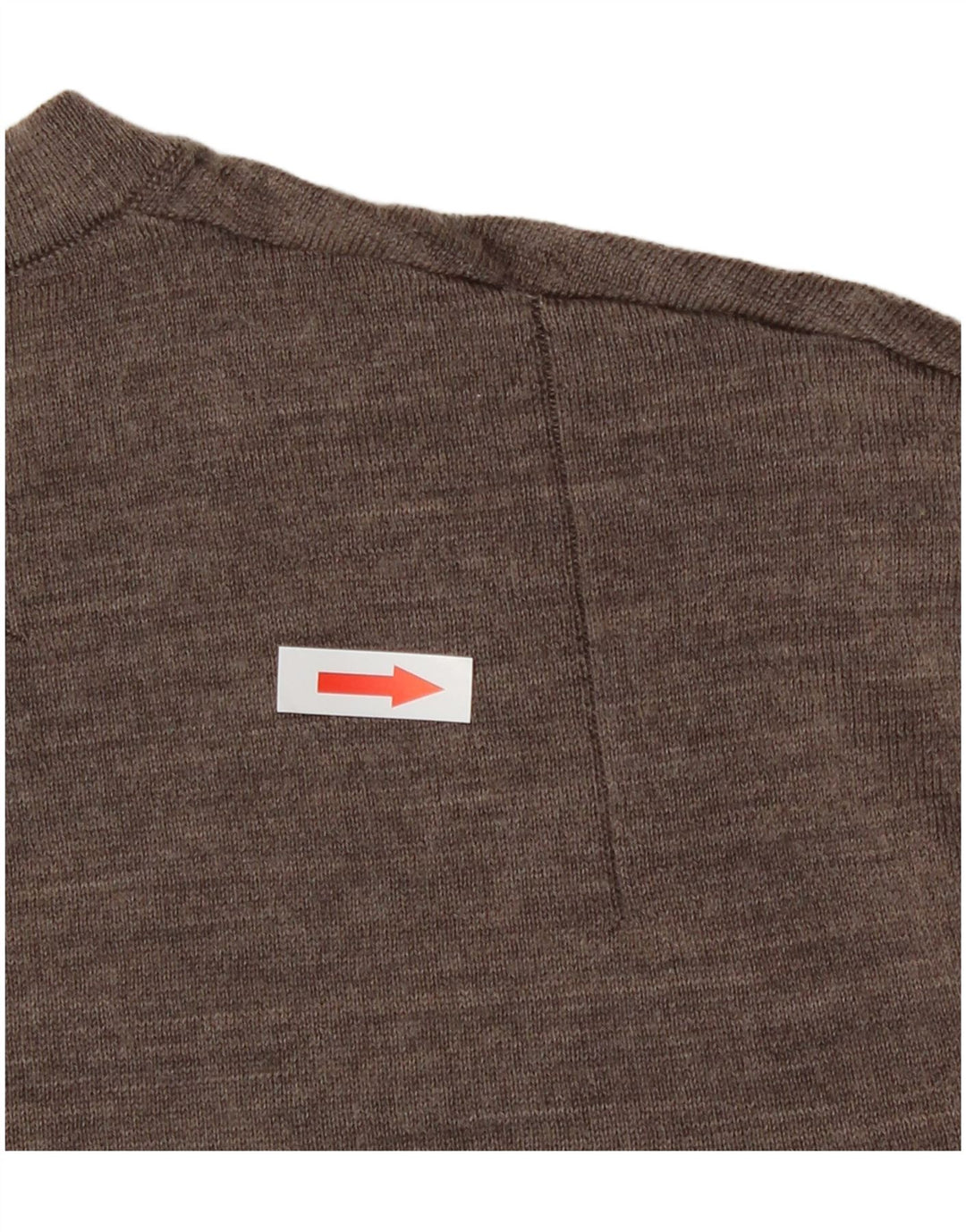 All Saints Pull à col rond en laine mérinos marron moyen pour homme